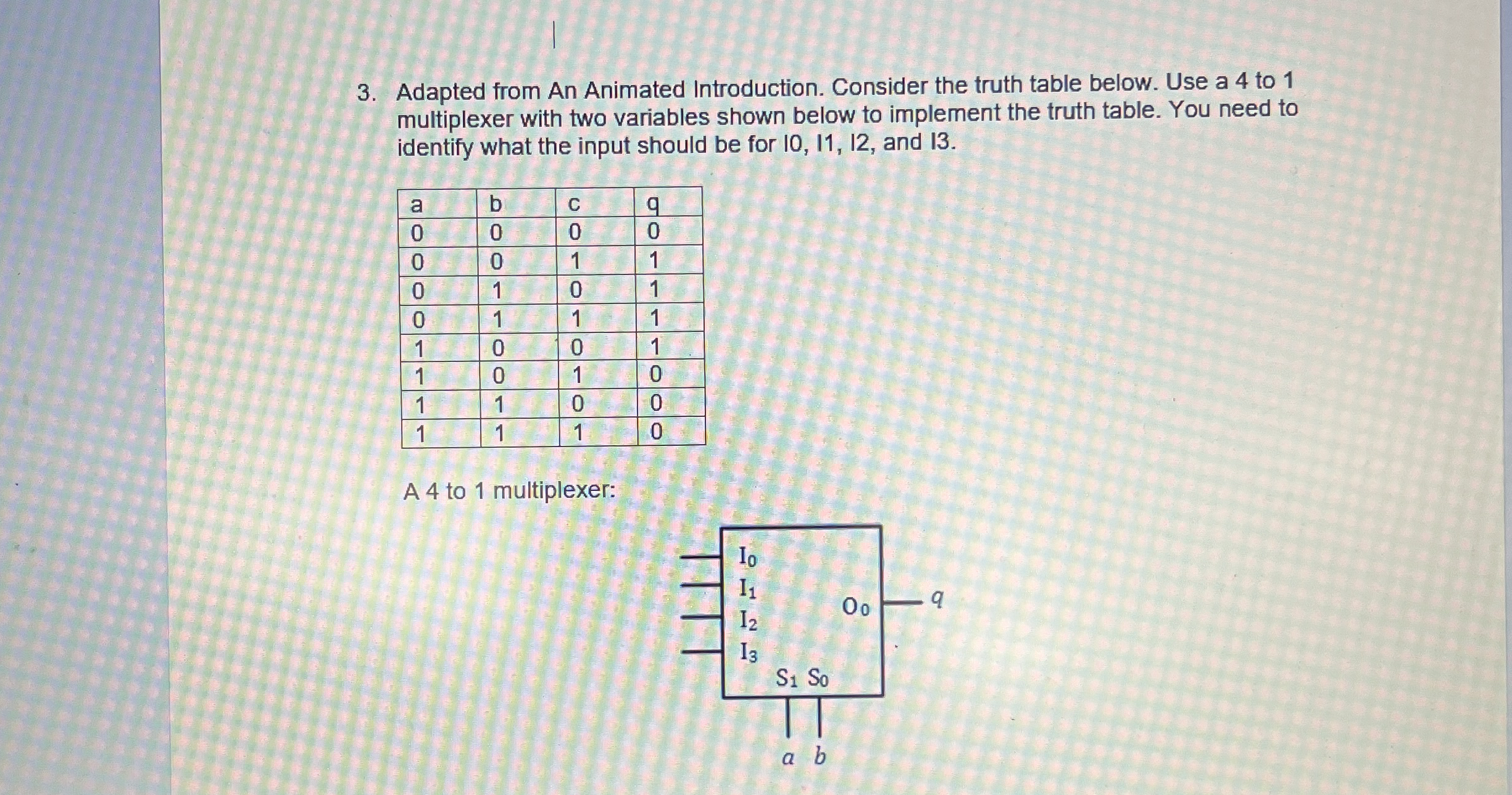 Adapted from An Animated Introduction. Consider