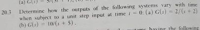2 0 . 3 Determine how the outputs of the