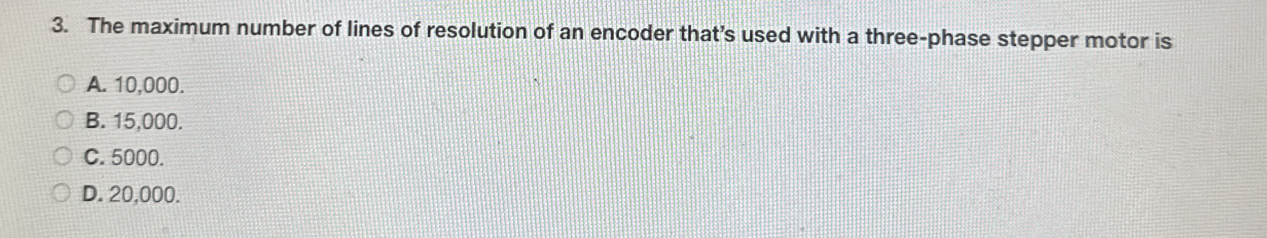 The maximum number of lines of resolution of an