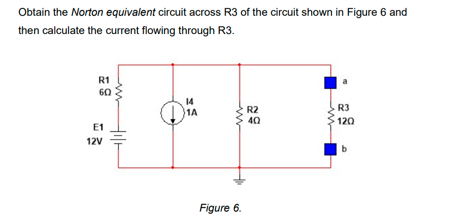 Obtain the Norton equivalent circuit across R 3