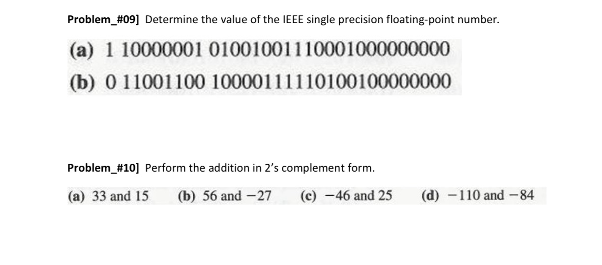 Solve these problems Problem_#09] Determine the