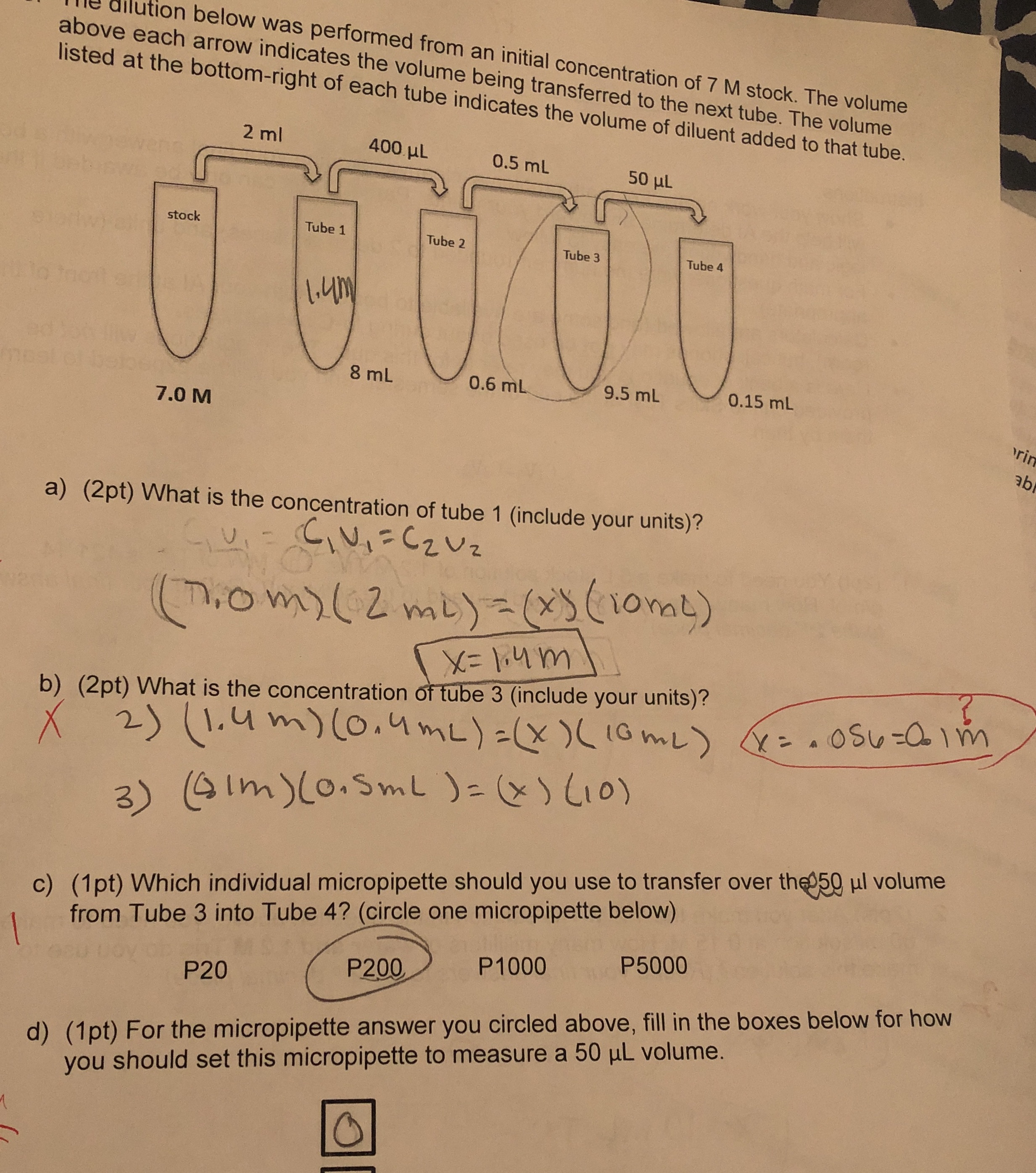 Please help with 3b dilution below was performed