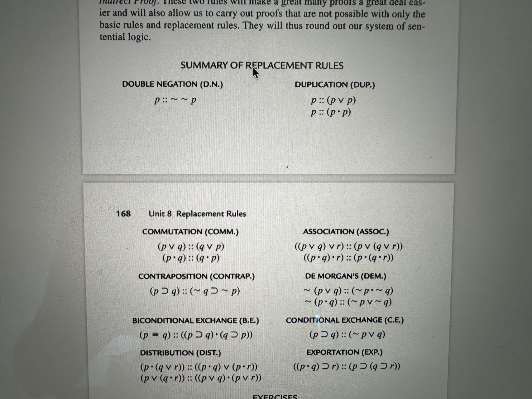 7. Construct proofs for the following more