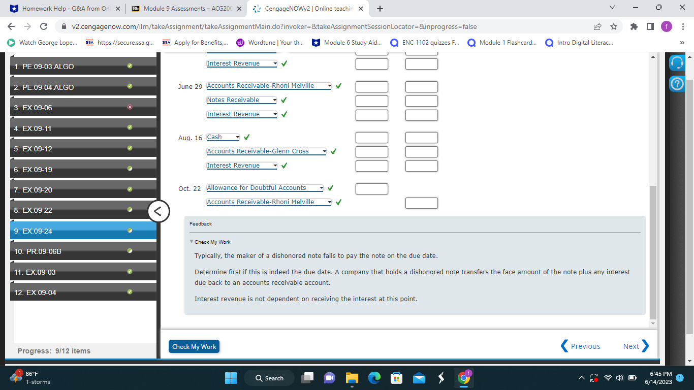 Course Hero X Bb Module 9 Assessments - ACG200 x