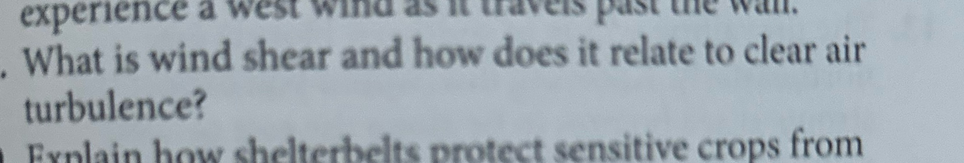 What is wind shear and how does it relate to