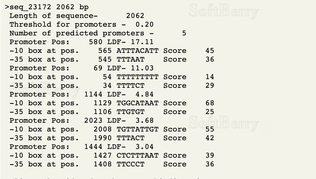 How can u tell which promoters are significant