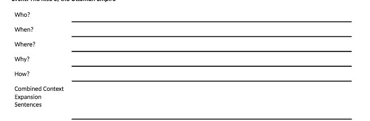 Who? When? Where? Why? How? Combined Context