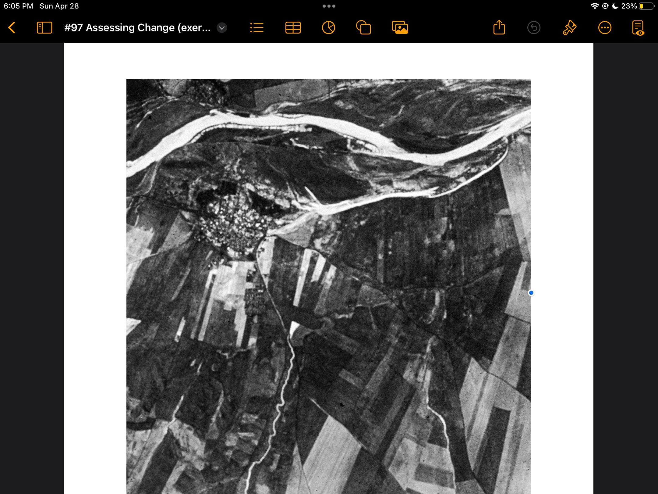 The image below is a CORONA image of Ziyaret Tepe