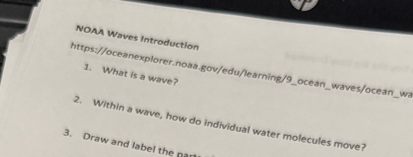 NOAA Waves Introduction