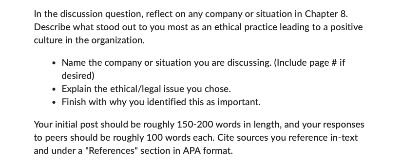 Discussion 2: Examine the Corporate Culture and