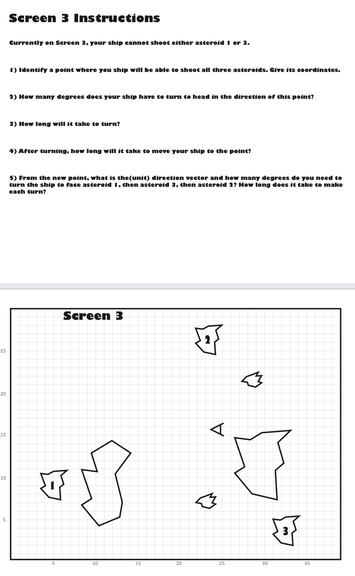 Screen 3 Instructions Currently on Screen 3, your