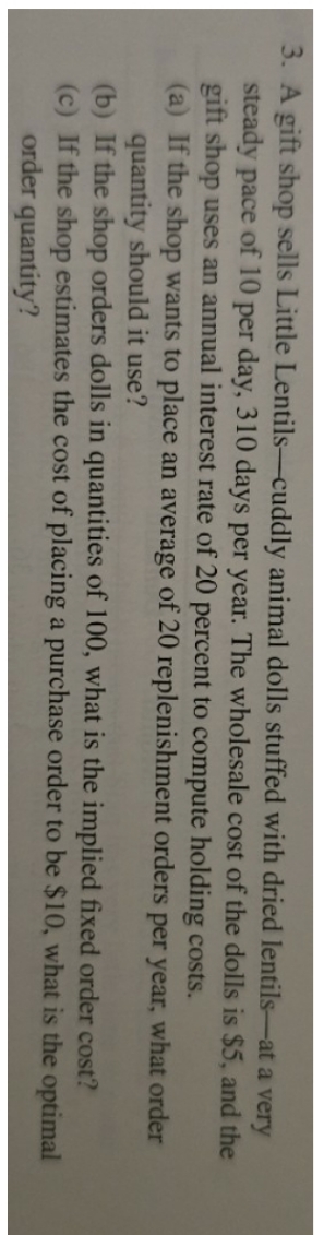 add part d) What is the optimal ordering policy