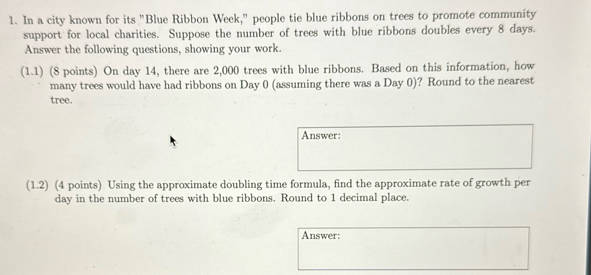 1. In a city known for its "Blue Ribbon Week,\"
