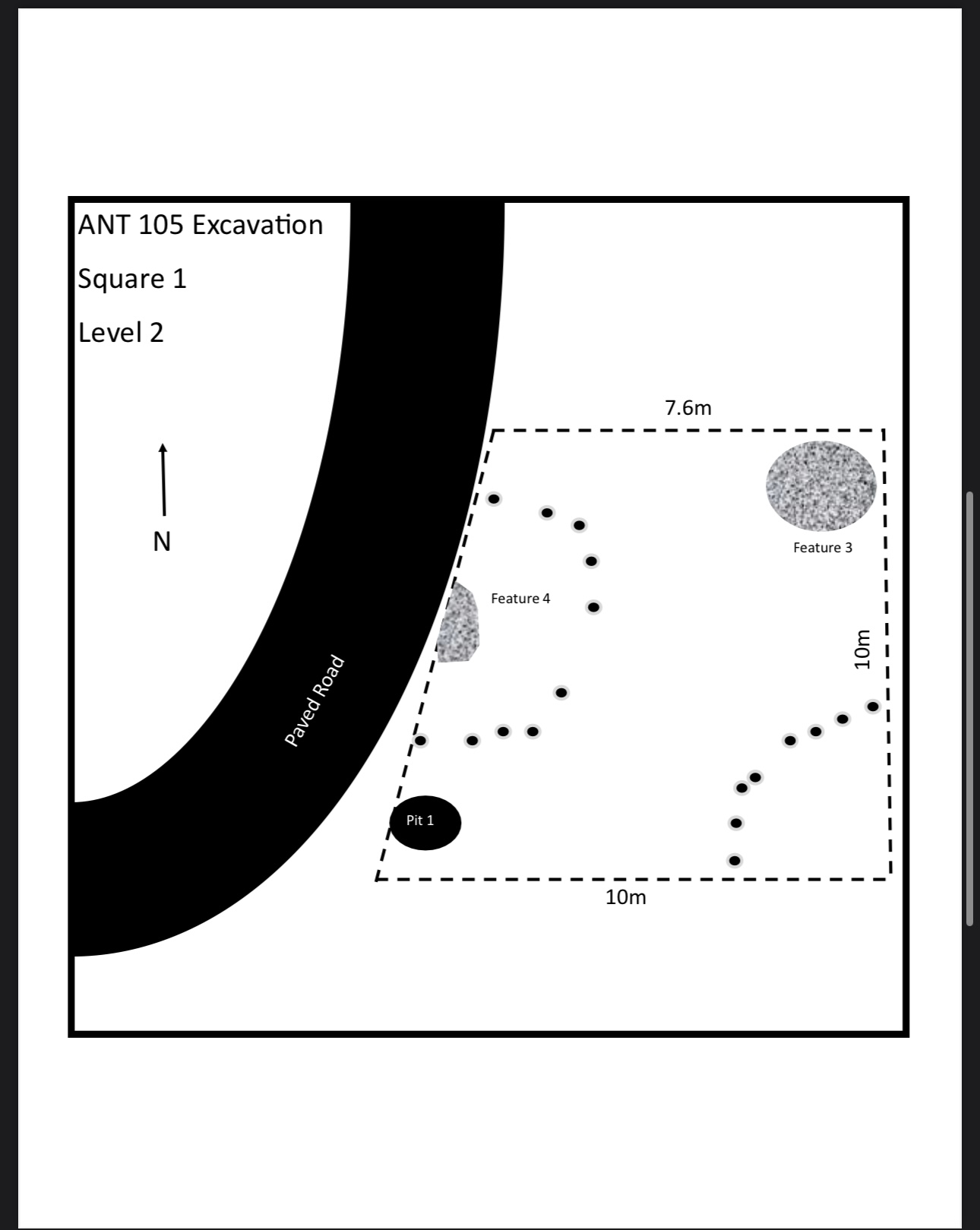 Level 2 is about 40 centimeters from top to