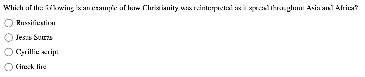 ? Which of the following is an example of how