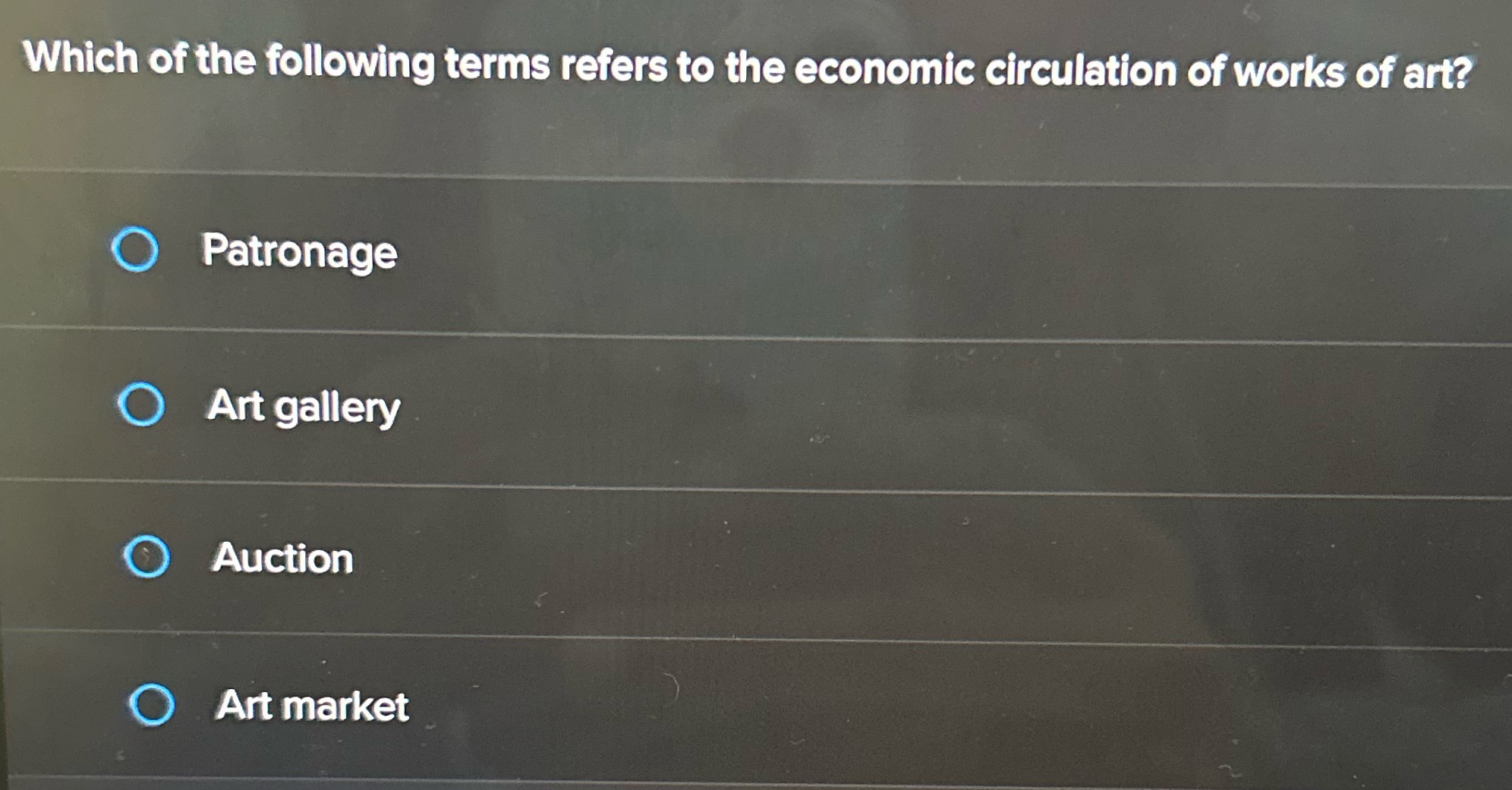 Which of the following terms refers to the