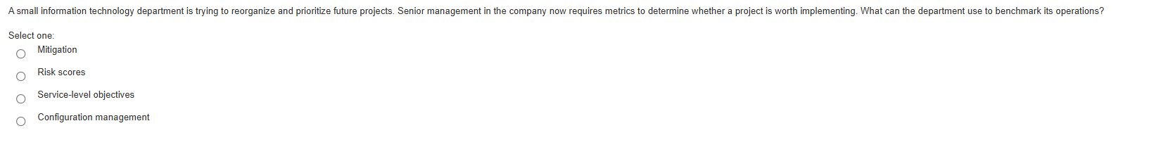 asd A small information technology department is