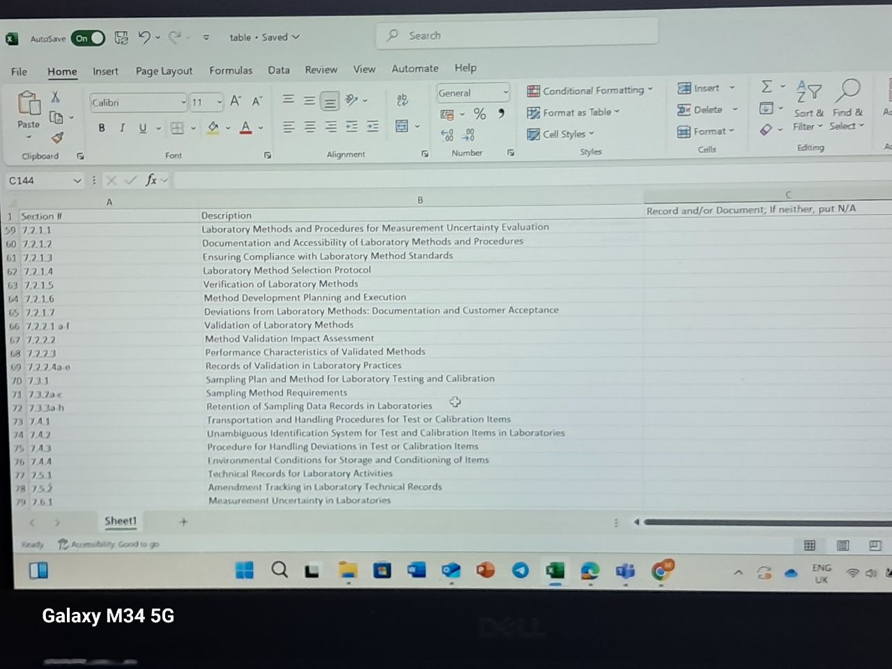 X AutoSave On # 5 - C . = table . Saved Search
