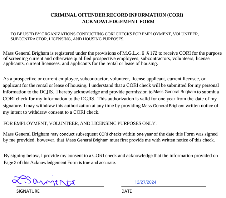 do i sign this? CRIMINAL OFFENDER RECORD
