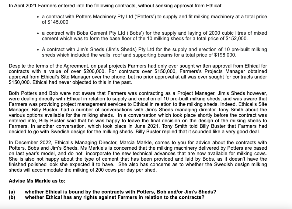 LLW2008 Commercial Law - Problem-based Assignment