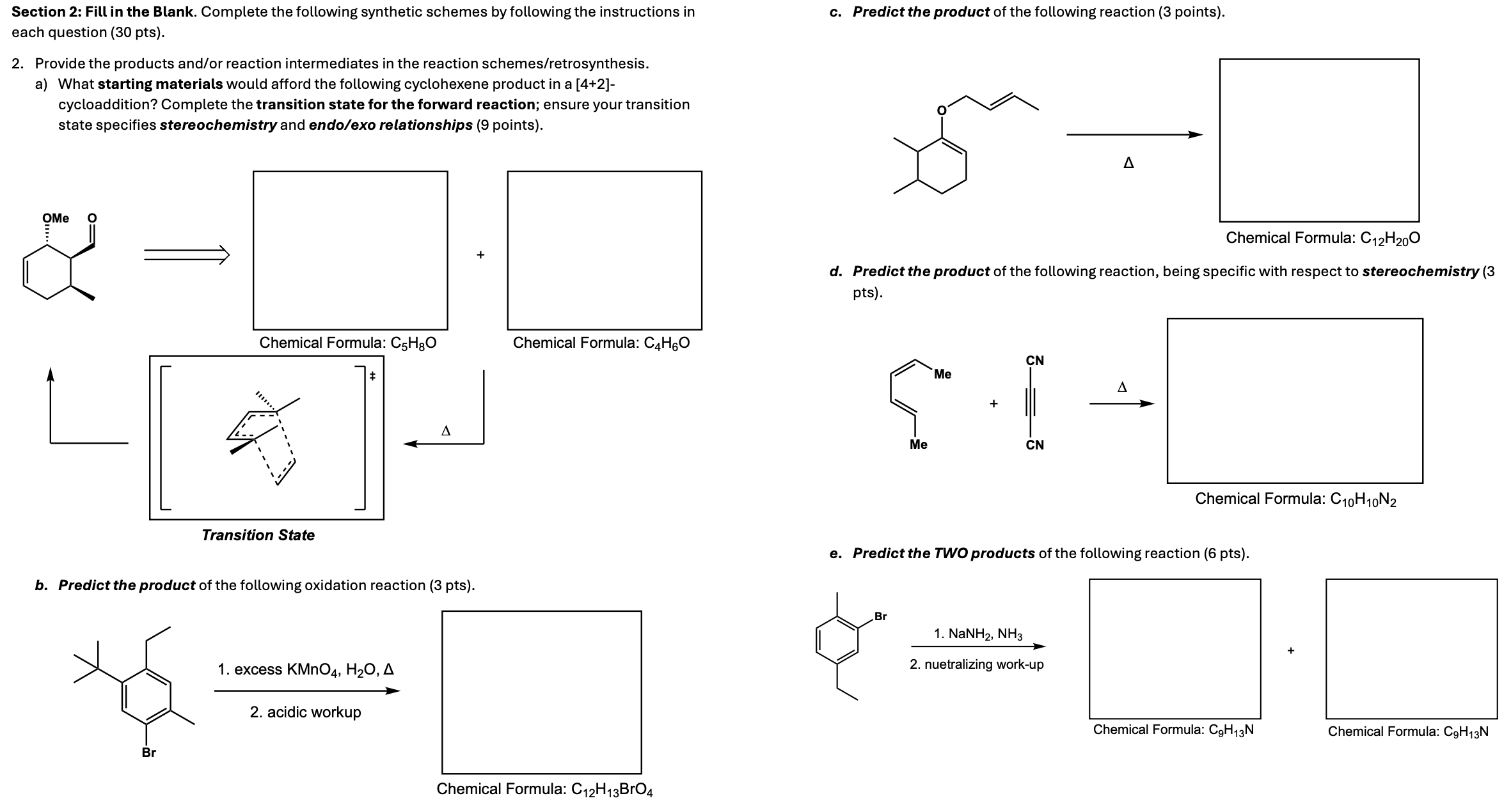 please help with this ochem question and draw the