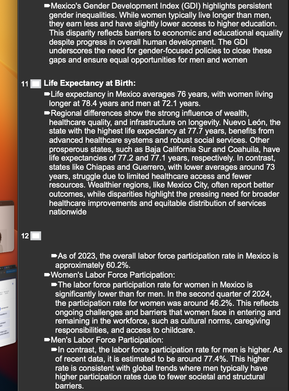 I need help with this presentation. Here's what I