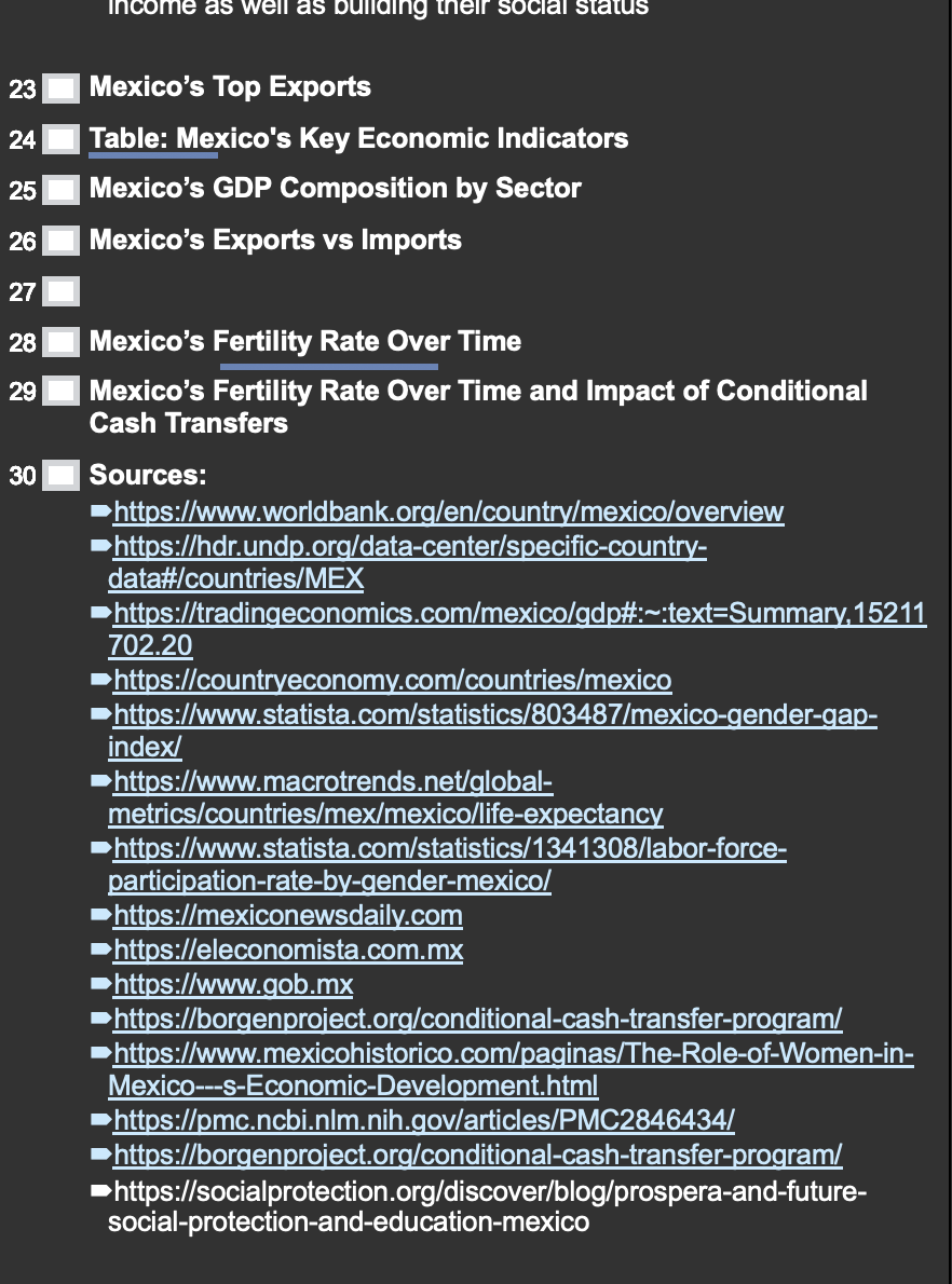 I need help with this presentation. Here's what I