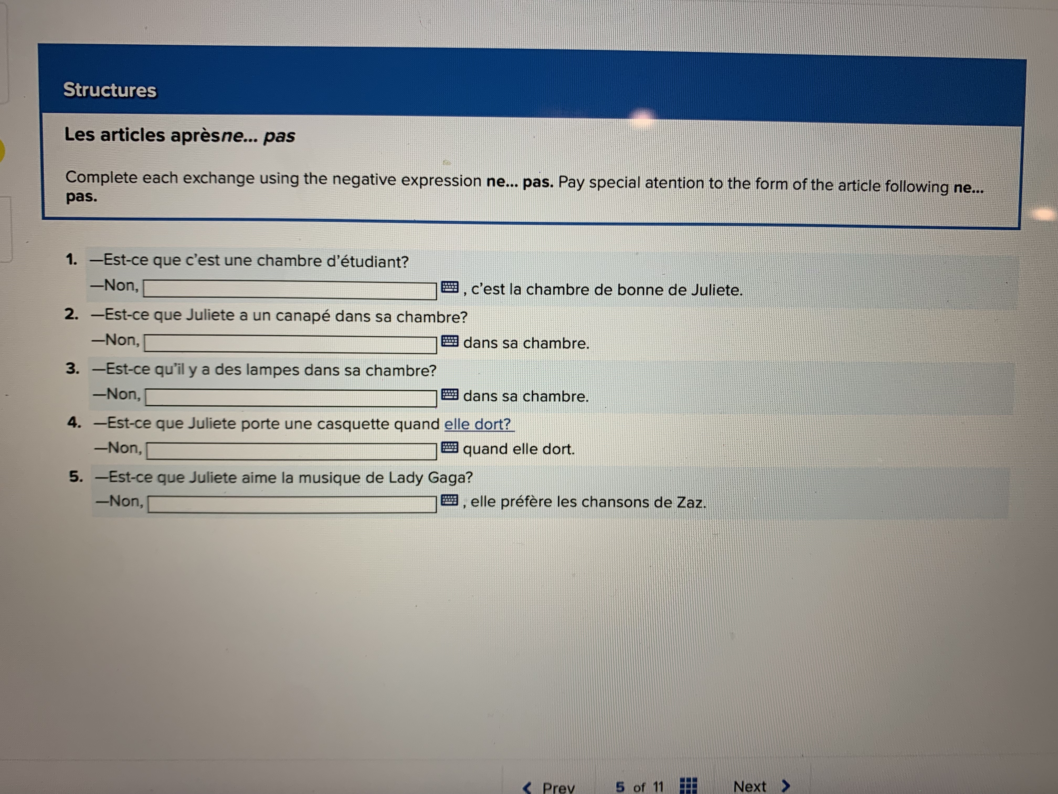 Structures Les articles apresne... pas Complete
