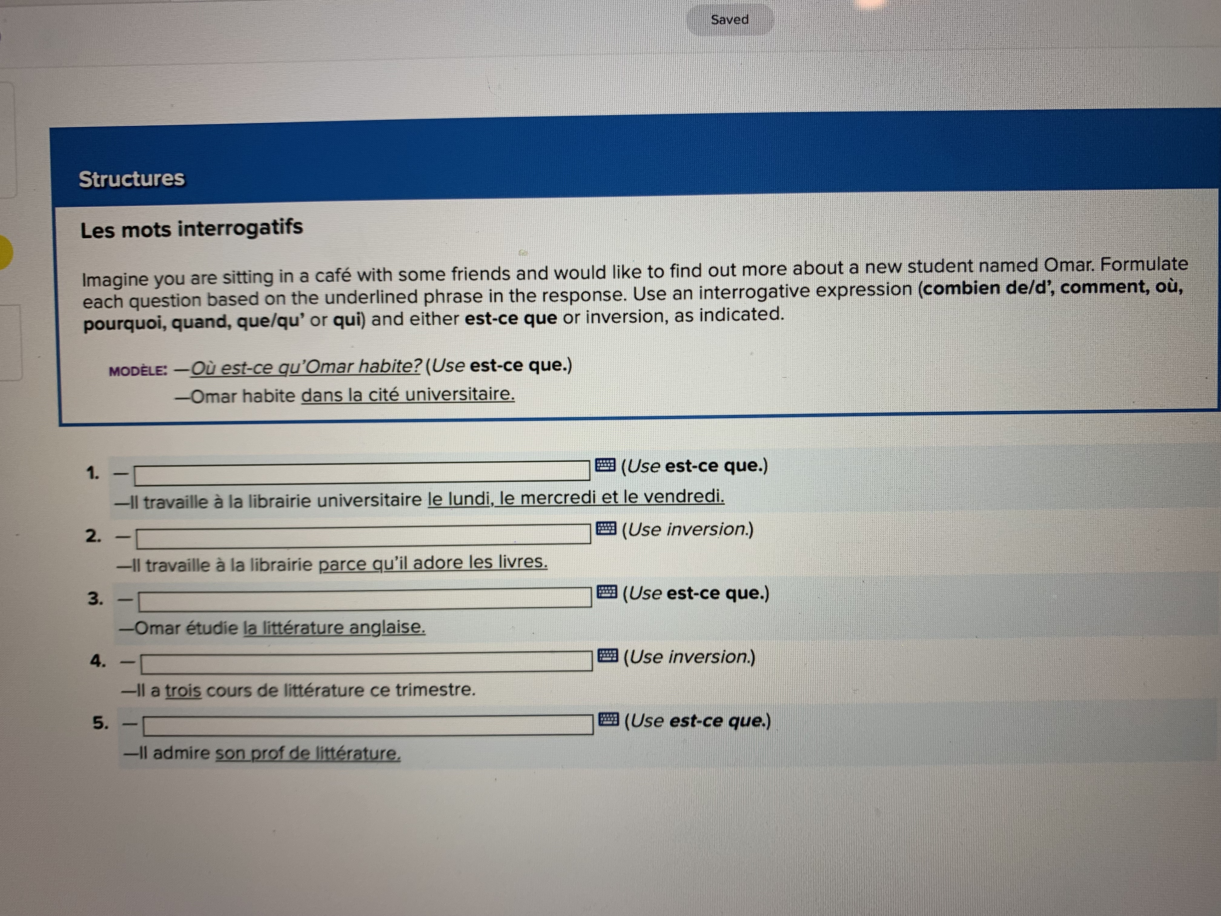 Structures Les articles apresne... pas Complete