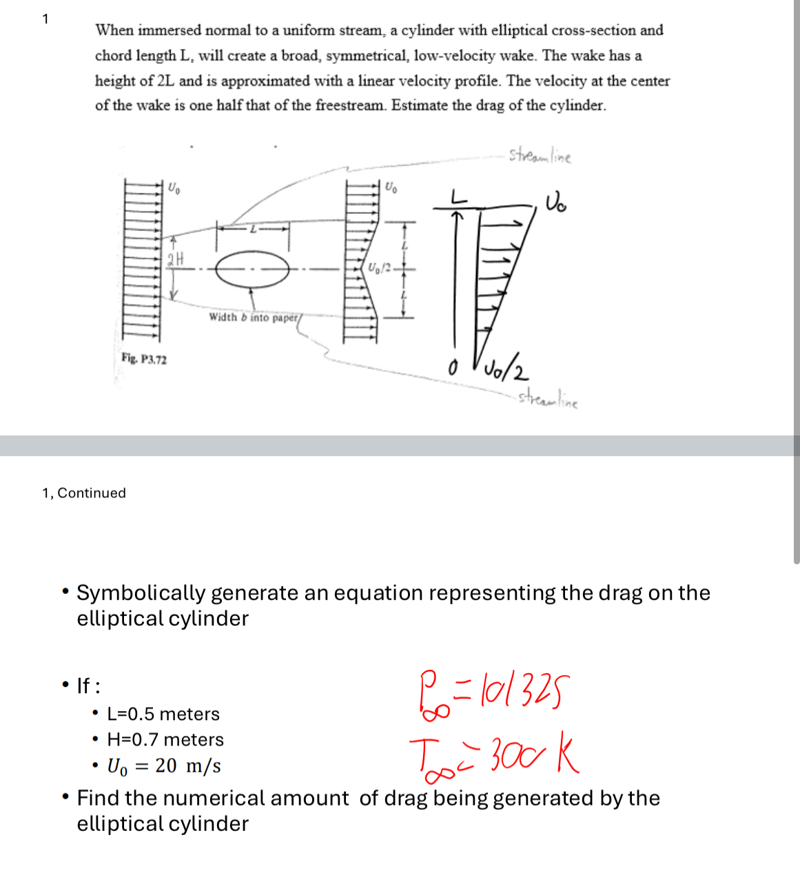 When immersed normal to a uniform stream, a