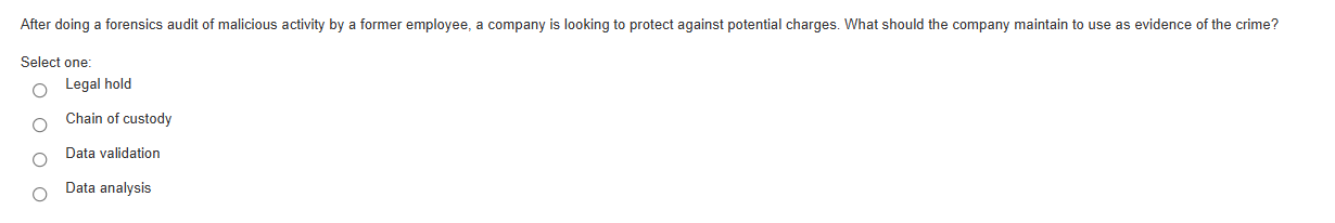 qw After doing a forensics audit of malicious