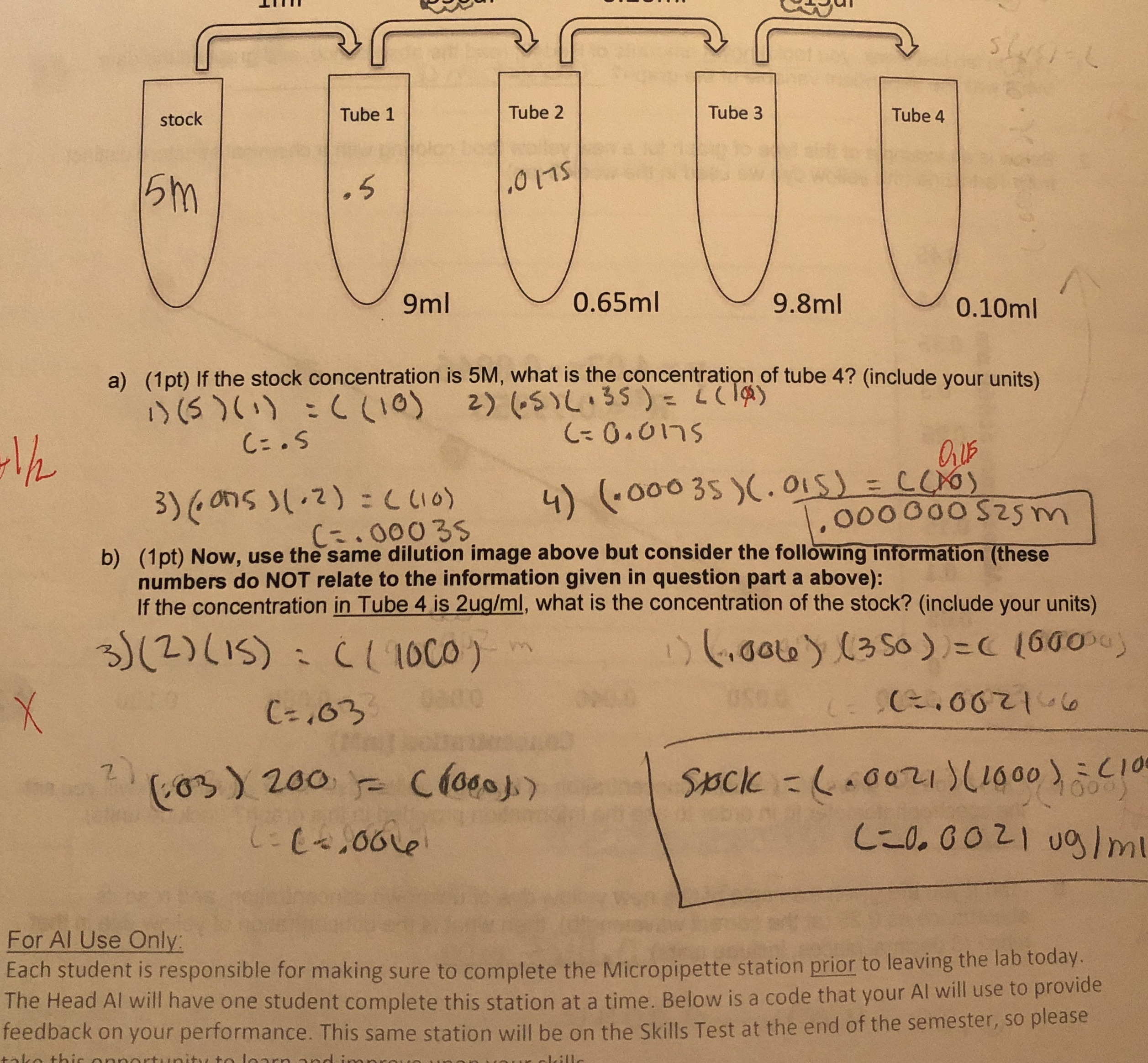 Please help with 3b stock Tube 1 Tube 2 Tube 3