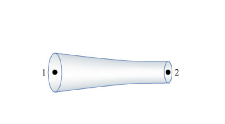Consider the portion of a flow tube shown in the