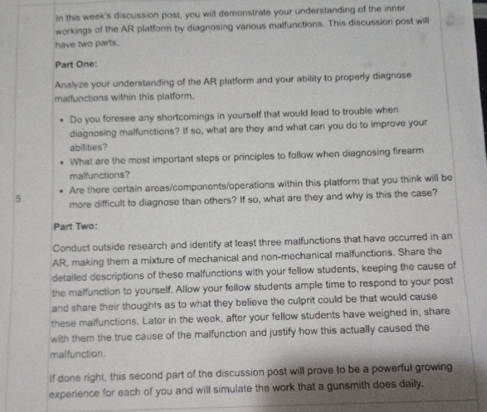 analyze the AR platform and a properly diagnosed