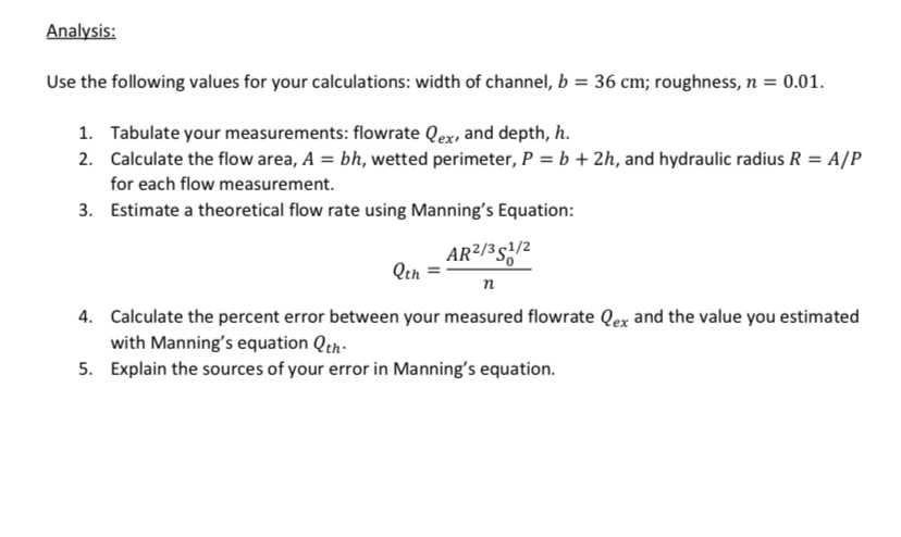 Data Sheet Slope: 0.1% Channel width: 36 cm