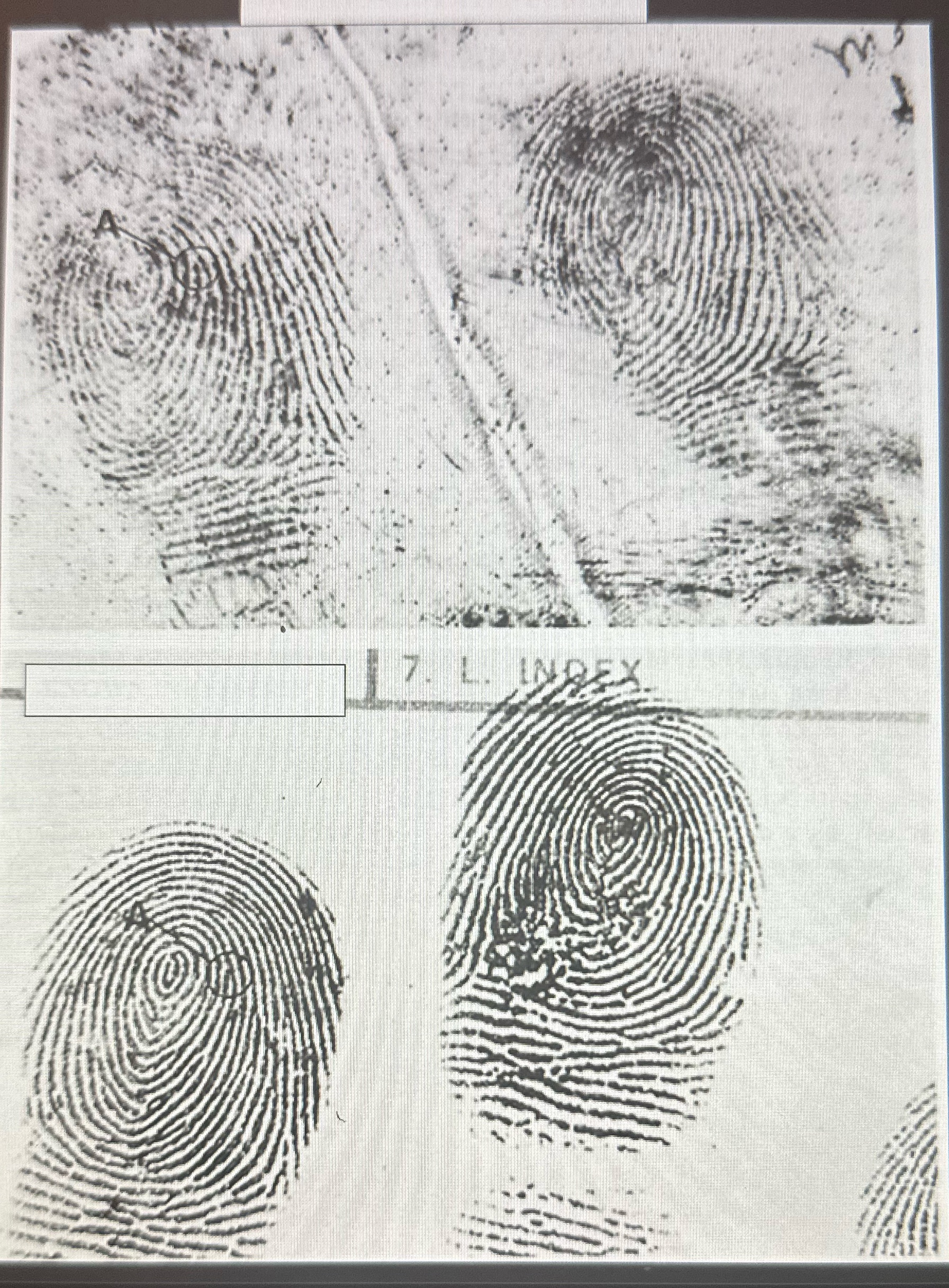 Were the questioned and the known print made by