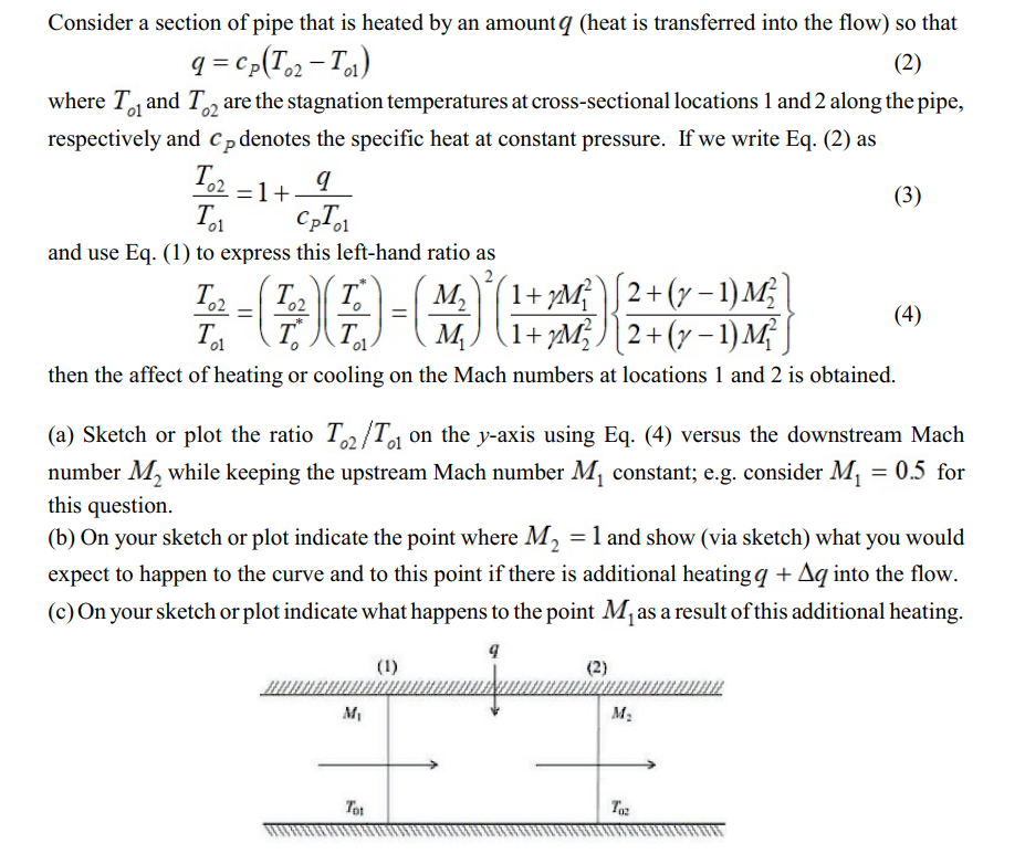 Thermal choking 1s affected by heat transfer and