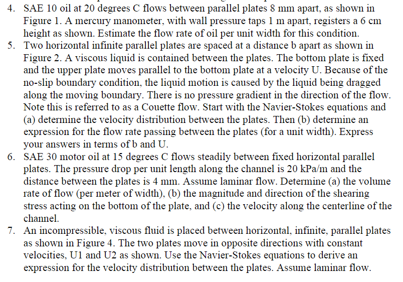 solve, show all steps and solution. navier stokes