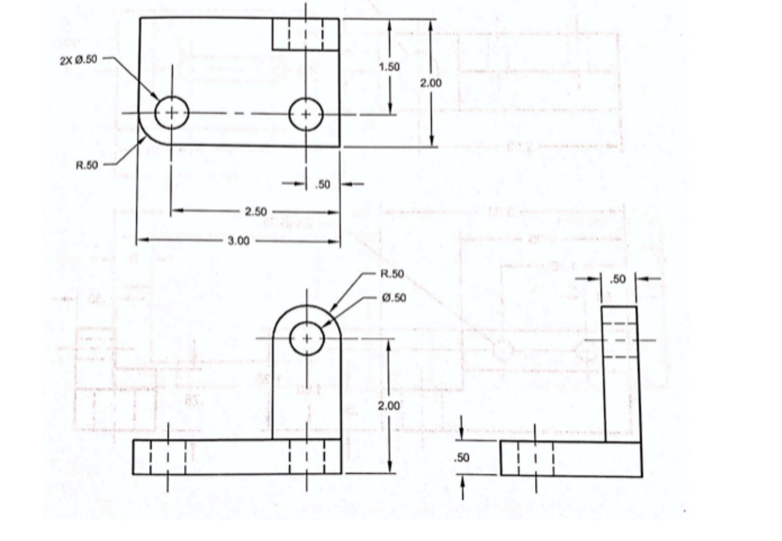 Need help with pictorial isometric drawing of