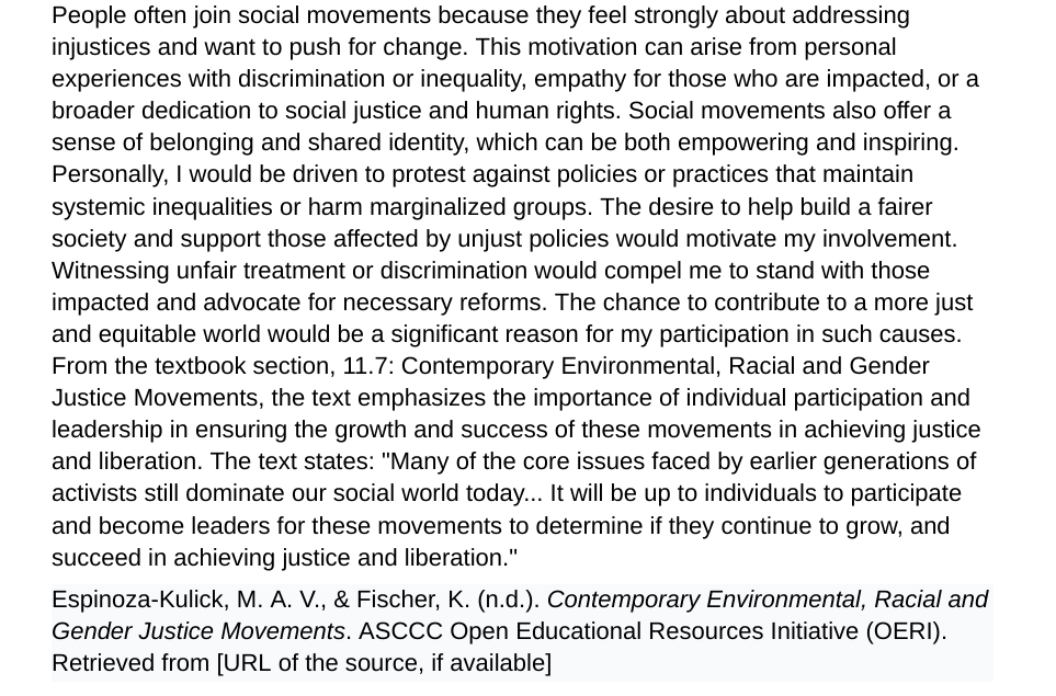 does the following make sense? Is it coherent?