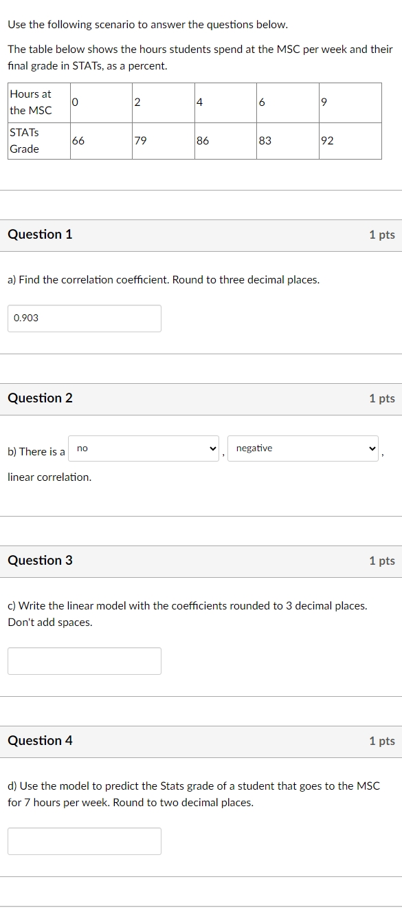 answer question Use the following scenario to