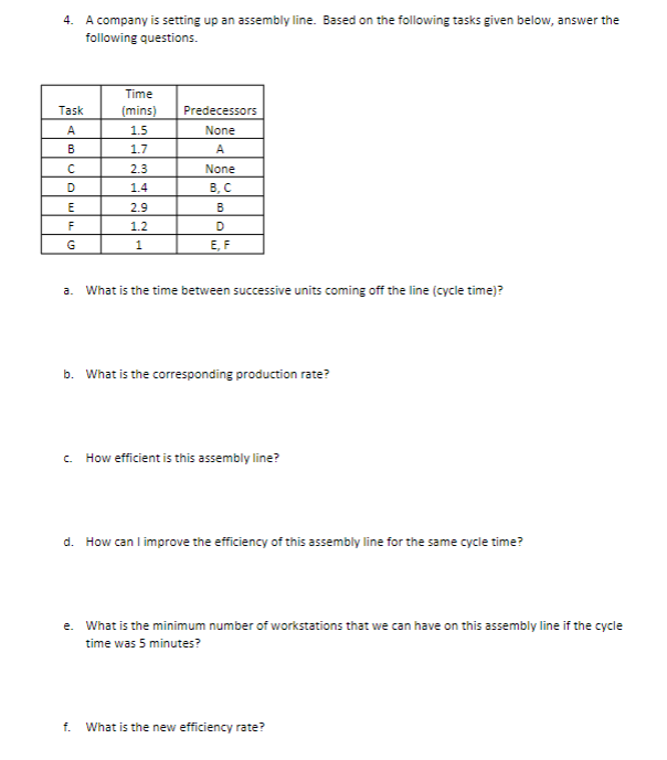 1. A company is considering locating a new