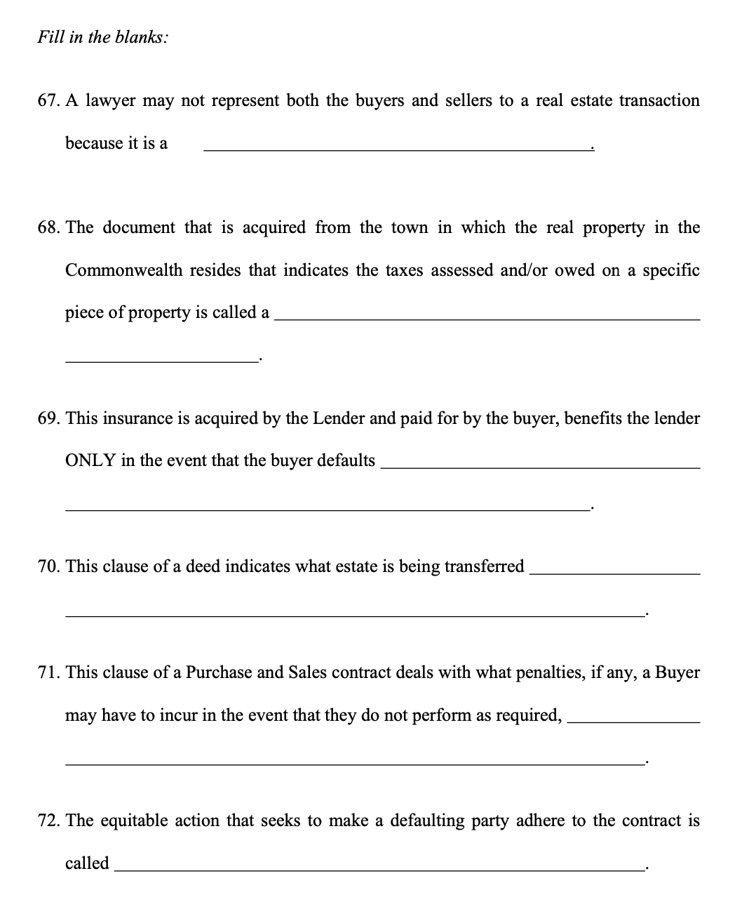 Questions 51-60 are based on the following: