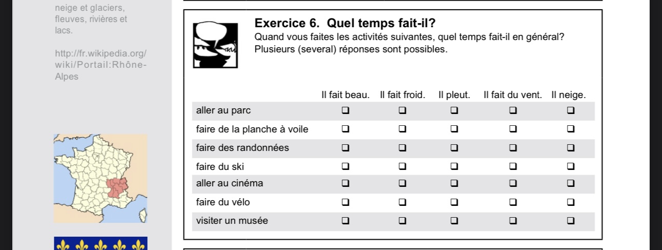 just need help with 1, 2, 6, and 9 Chapitre 3