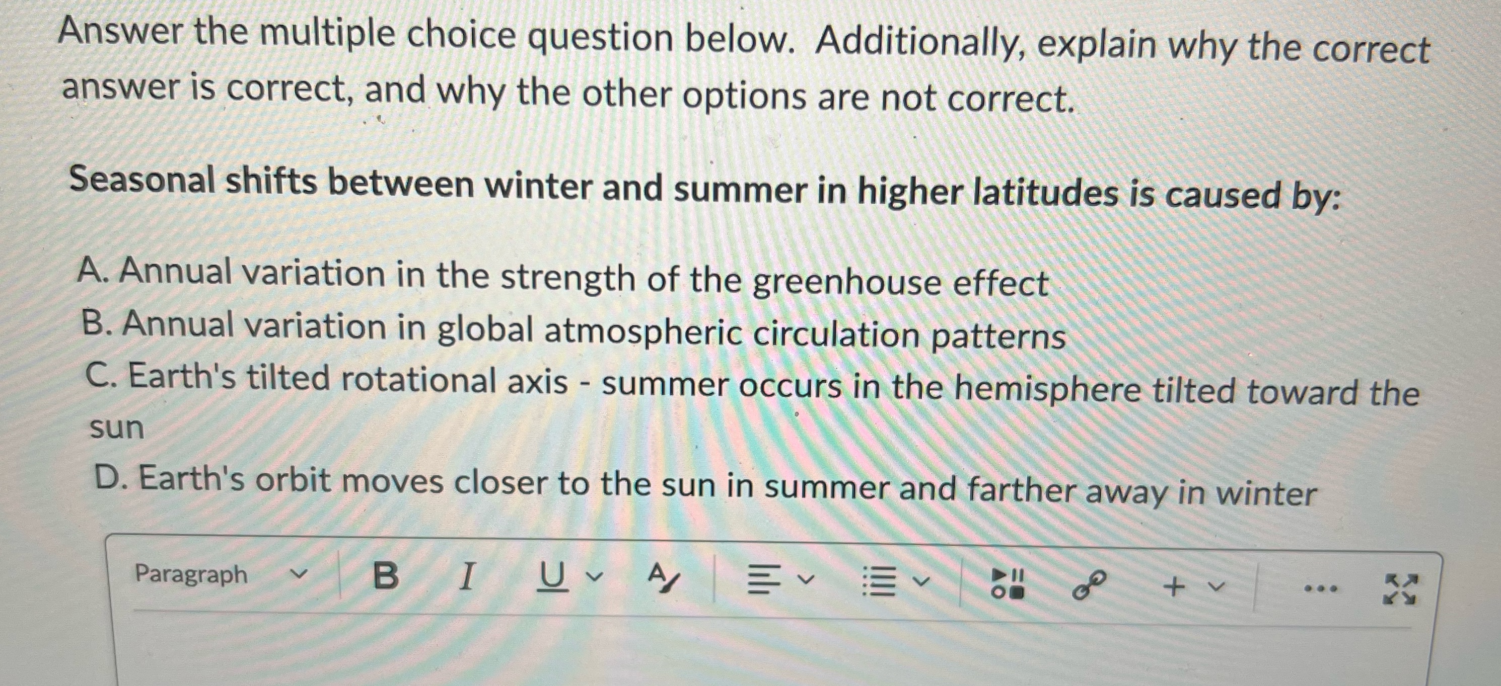 Help! Answer the multiple choice question below.