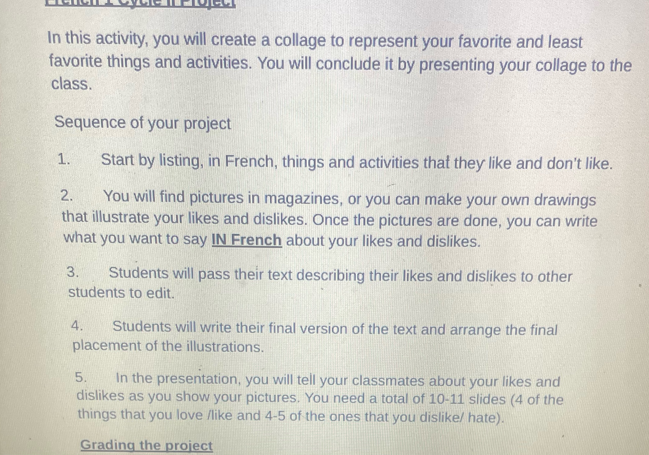 In this activity, you will create a collage to