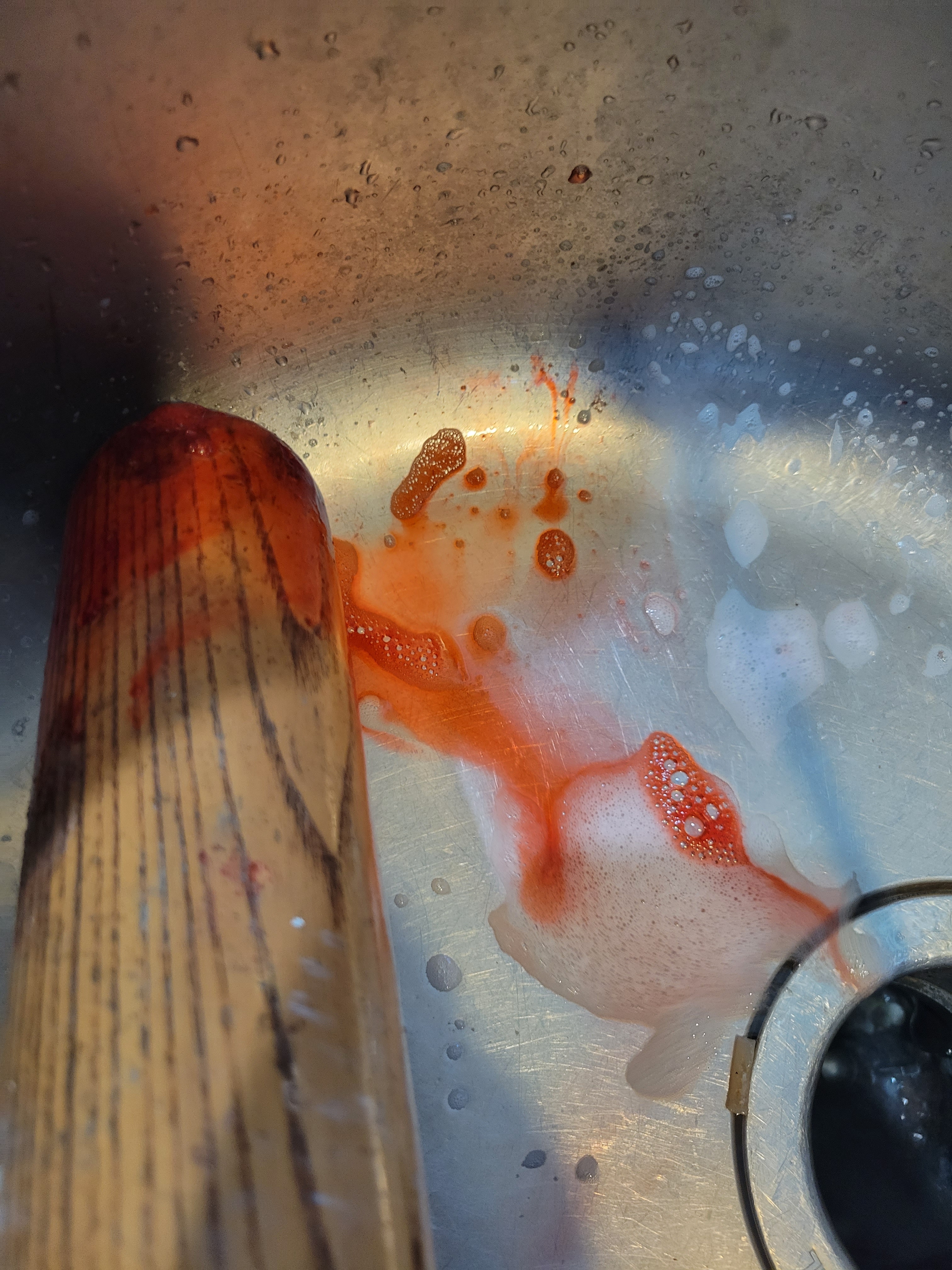 Q1 A victim is stabbed four times with a butcher