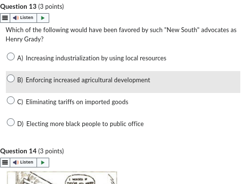 Question 11 (3 points) Listen The Bourbon