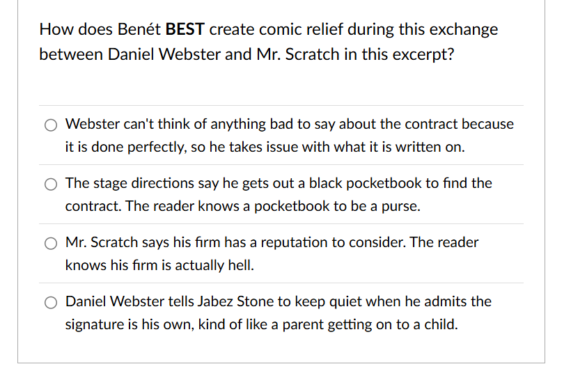 Answer? How does Bent BEST create comic relief