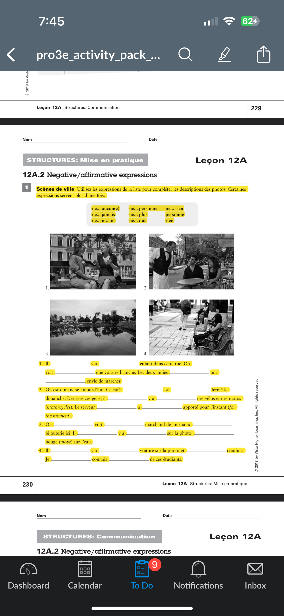7:45 624 < pro3e_activity_pack_... Q 2018 by